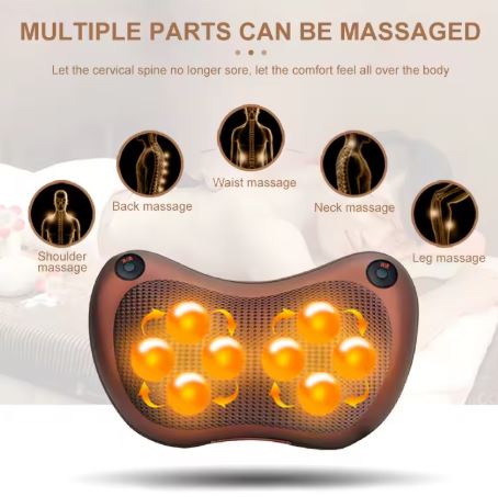 Masajeador Shiatsu con Calor – Alivio Profundo para Cuello, Espalda y Piernas