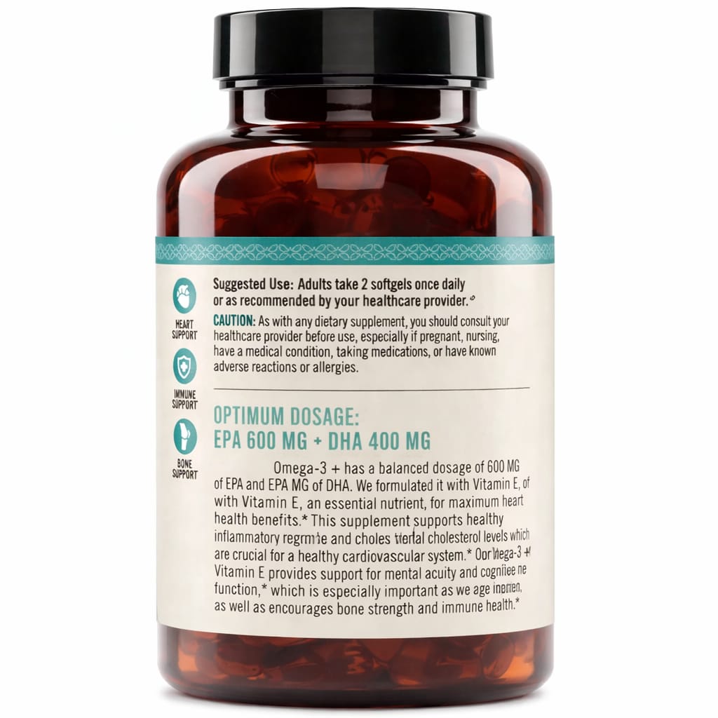 Omega-3 de Alta Pureza con Vitamina E Natural