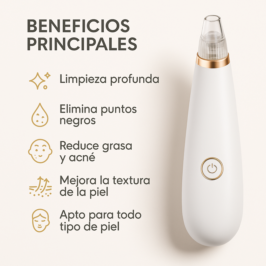 Succionador Facial Premium – Eliminador de Puntos Negros con Tecnología de Succión Avanzada